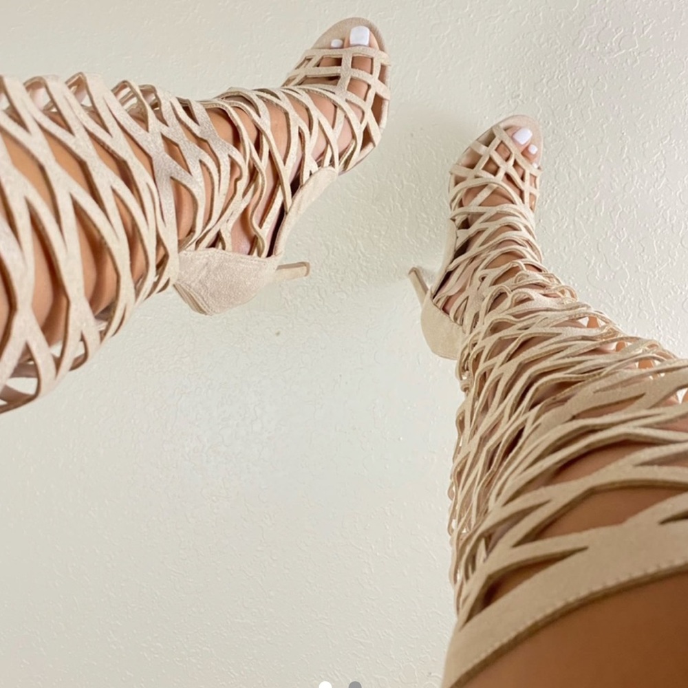 Nude Thigh High Boots 🤎